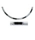 Collier fantaisie homme acier et carbone-1