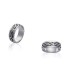 Bague homme alliance argent massif fantaisie-1