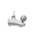 Pendentif argent massif footballeur-1