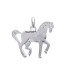 Pendentif argent massif cheval-1