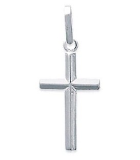 Pendentif croix chrétienne argent massif