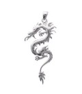 Pendentif dragon chinois argent massif