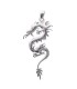 Pendentif dragon chinois argent massif-1