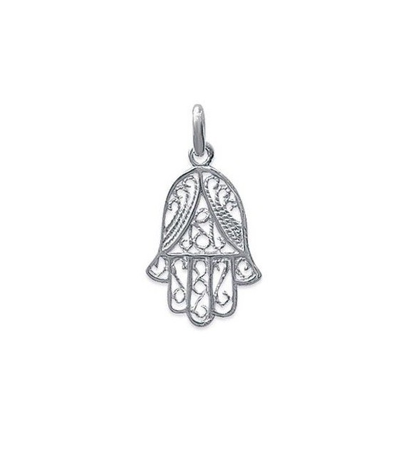 Pendentif main de Fatima argent massif-1