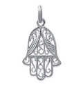 Pendentif main de Fatima argent massif