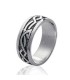 Bague homme alliance argent massif fantaisie-2