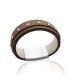 Beau bracelet homme superposition de cuir brun-2