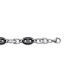 Bracelet homme acier grain de café en ruthenium-1