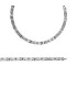 Collier homme chaine de cou acier brossé-3