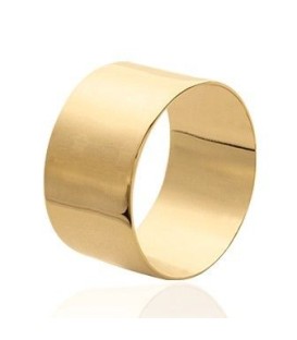 Bague tube plate anneau plaqué or