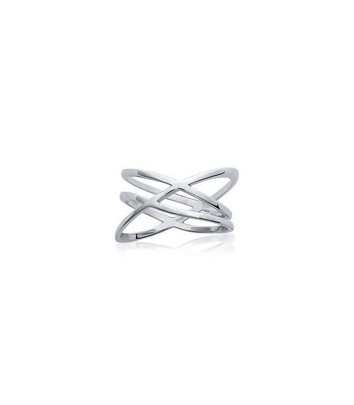Bague En Argent Massif 3 Anneaux - Taille 50 - Alliance Ou Bijou Unisexe - Occasion