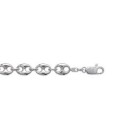 Bracelet gourmette argent grains de café