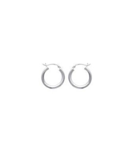 Petite créole argent massif boucles d'oreilles homme