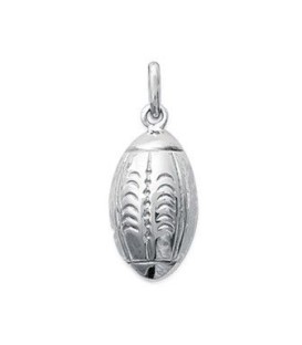 Pendentif argent massif ballon rugby