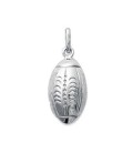 Pendentif argent massif ballon rugby