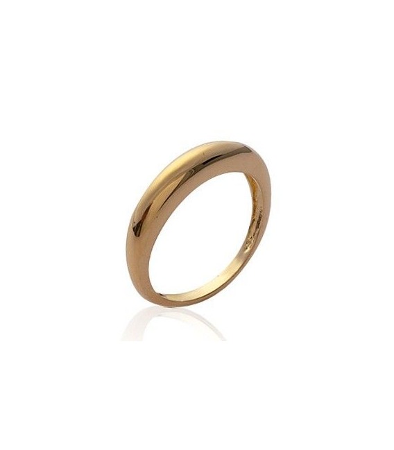 Alliance homme bague simple fantaisie plaqué or-1