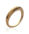 Alliance homme bague simple fantaisie plaqué or