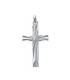 Pendentif croix chrétienne argent diamantée-1