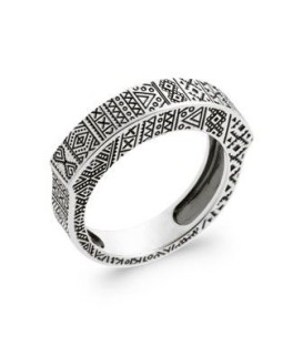 Bague homme en argent massif stylisme très original quantum 925