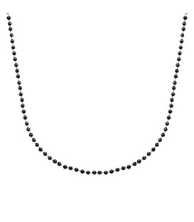 Collier de perle fine d'agate noire