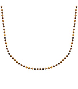 Collier de perle fine œil du tigre