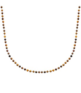 Collier de perle fine œil du tigre