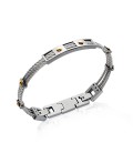 Bracelet homme acier câble torsadé