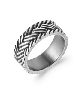 Bague anneaux alliance argent quantum