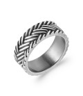 Bague anneaux alliance argent quantum