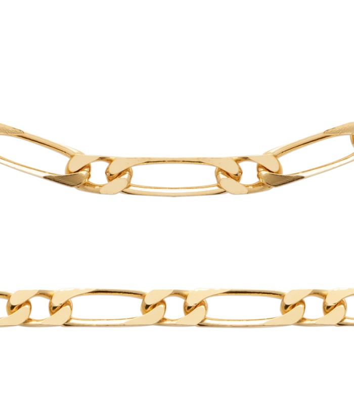 Bracelet Gourmette Plaqué Or - Longueur 28.4 Cm, Marque GL, Occasion (état à Vérifier)