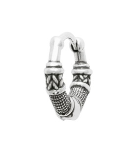 Créole boucles d'oreilles originale argent massif