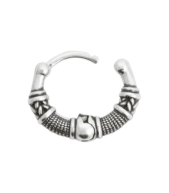 Créole boucles d'oreilles originale argent massif